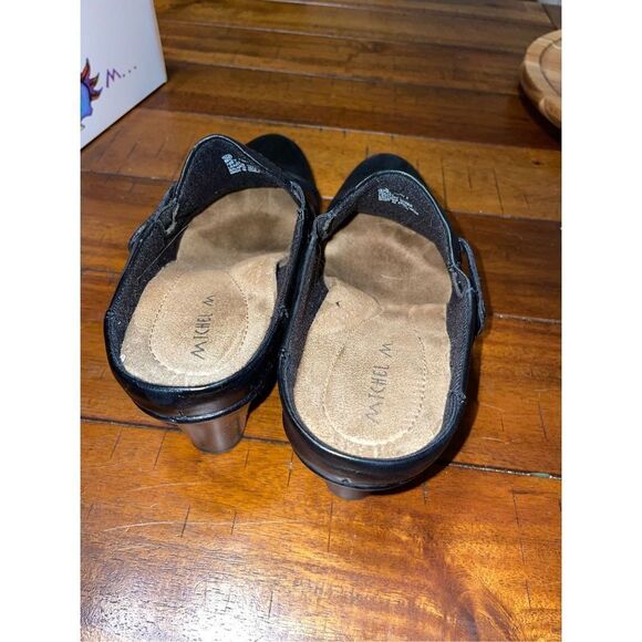 Michel M Mary Port 2 Black Women’s Heel Booties Size 8 - Picture 3 of 6